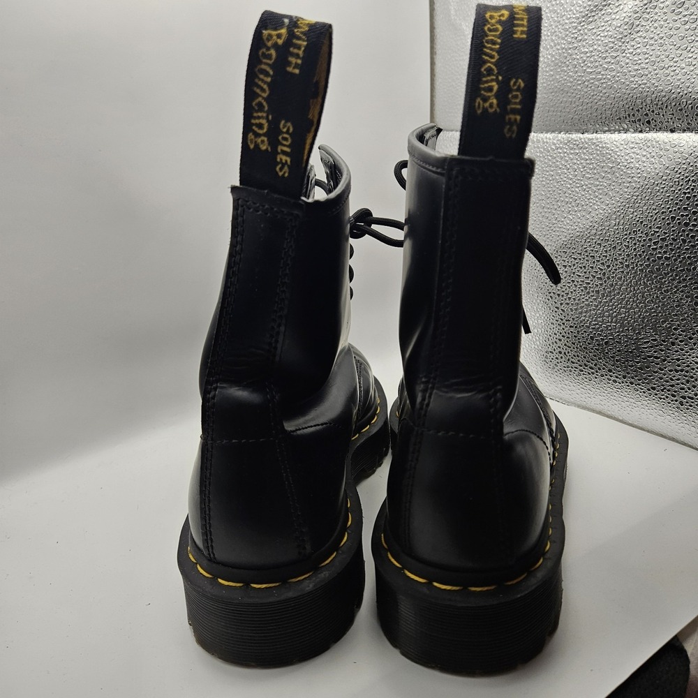 Dr. Martens Unisex Bex 1460 Smooth Leather Combat Grunge Boots 25345 Size W8 M7 - Picture 3 of 9